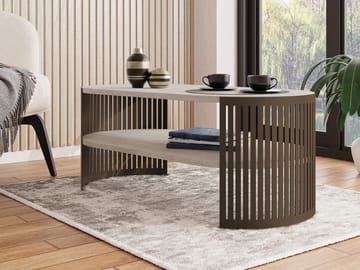 Friend Soffbord 100 cm Oval - Brun|beige - Möbler - Bord & matgrupp - Soffbord - Soffbord med förvaring