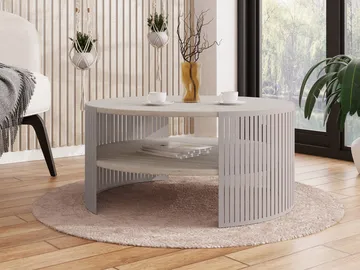 Friend Soffbord 75 cm Rund - Beige|brun - Möbler - Bord & matgrupp - Soffbord - Soffbord med förvaring