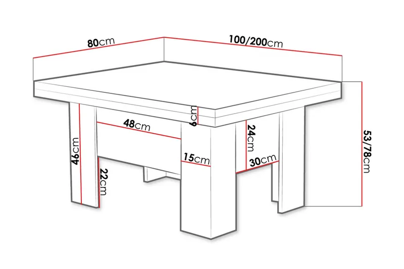 Frodo Soffbord 100 cm - Beige/Grå - Möbler - Bord & matgrupp - Soffbord