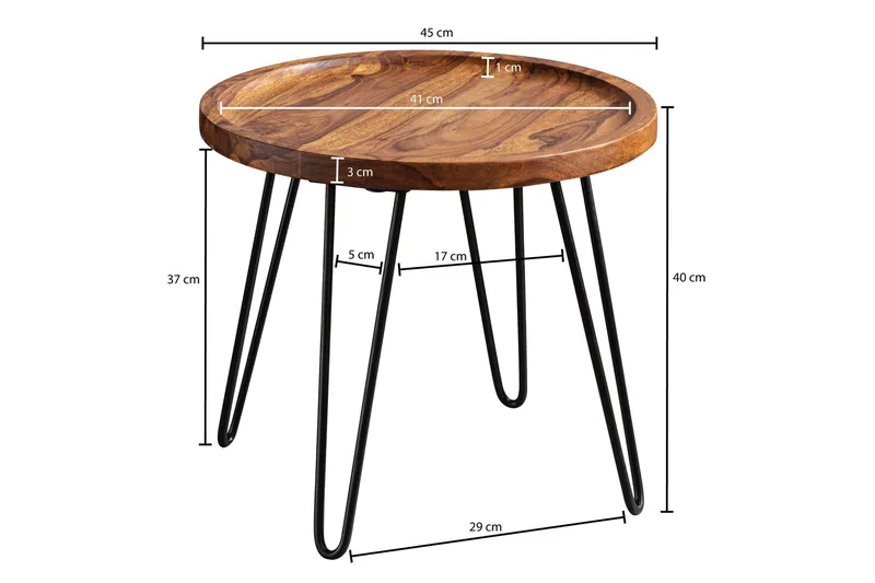 Fromherz Soffbord 45 cm - Trä/natur - Möbler - Bord & matgrupp - Soffbord