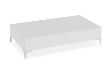 Furny Home Soffbord 121 cm Höj- och Sänkbar med Förvaring - Vit - Möbler - Bord & matgrupp - Soffbord - Soffbord med förvaring