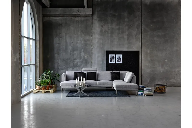 Ganesh Soffbord 82 cm Rund - Grå - Möbler - Bord & matgrupp - Soffbord