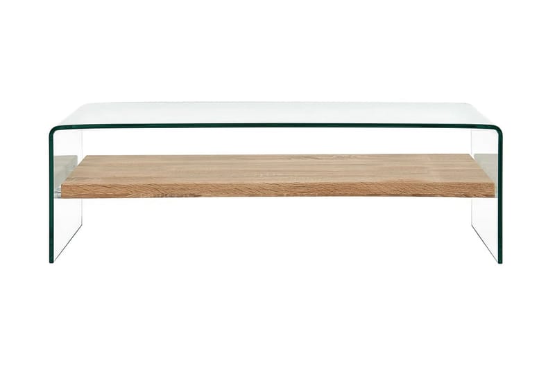 Soffbord genomskinlig 98x45x31 cm härdat glas - Transparent - Soffbord