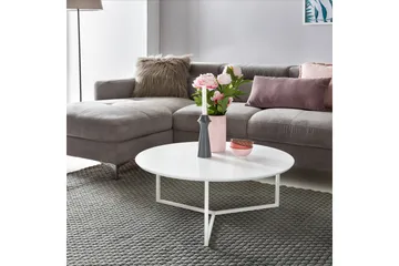 Giamanco Soffbord 80 cm Runt - Vit - Möbler - Bord & matgrupp - Soffbord