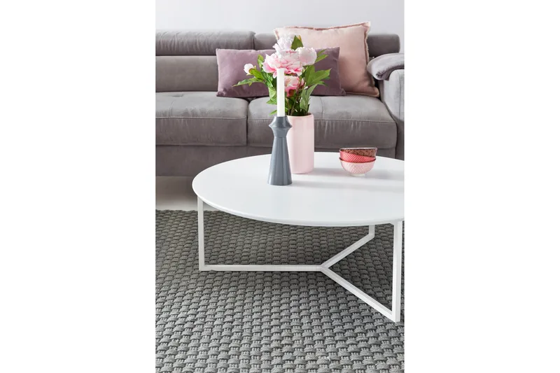 Giamanco Soffbord 80 cm Runt - Vit - Möbler - Bord & matgrupp - Soffbord