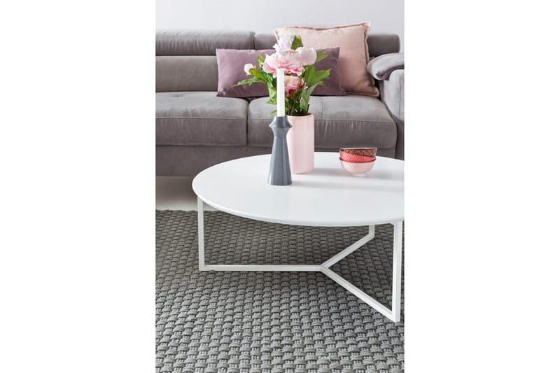 Giamanco Soffbord 80 cm Runt - Vit - Möbler - Bord & matgrupp - Soffbord