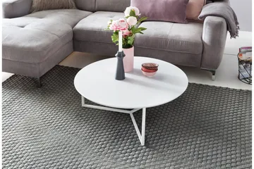 Giamanco Soffbord 80 cm Runt - Vit - Möbler - Bord & matgrupp - Soffbord