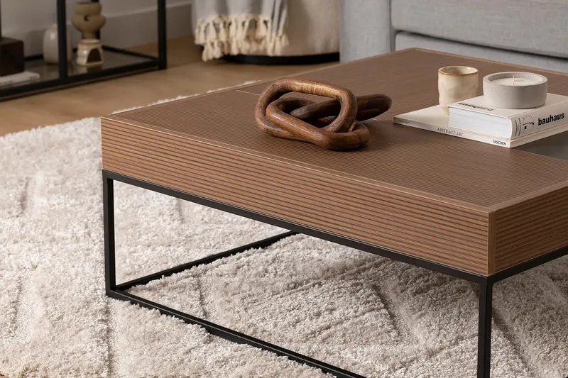 Gladfield Soffbord 90 cm - Valnöt - Möbler - Bord & matgrupp - Soffbord