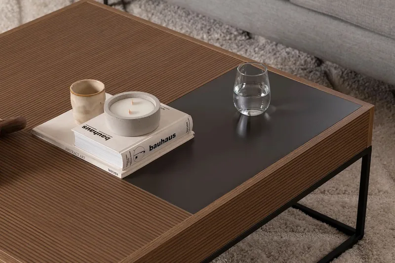 Gladfield Soffbord 90 cm - Valnöt - Möbler - Bord & matgrupp - Soffbord