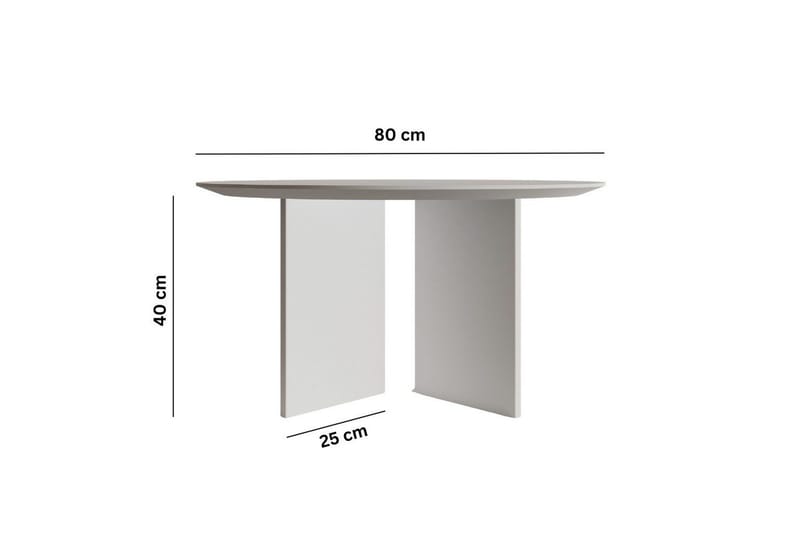 Soffbord Glenure Vit - Vit - Möbler - Bord & matgrupp - Soffbord