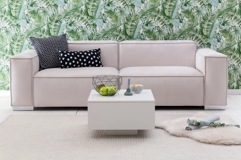 Golnick Soffbord 60 cm med Förvaring - Vit - Möbler - Bord & matgrupp - Soffbord