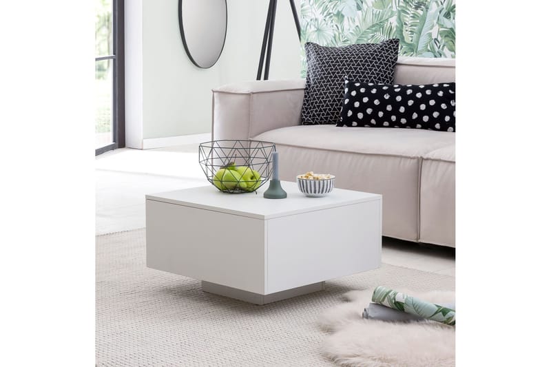 Golnick Soffbord 60 cm med Förvaring - Vit - Möbler - Bord & matgrupp - Soffbord