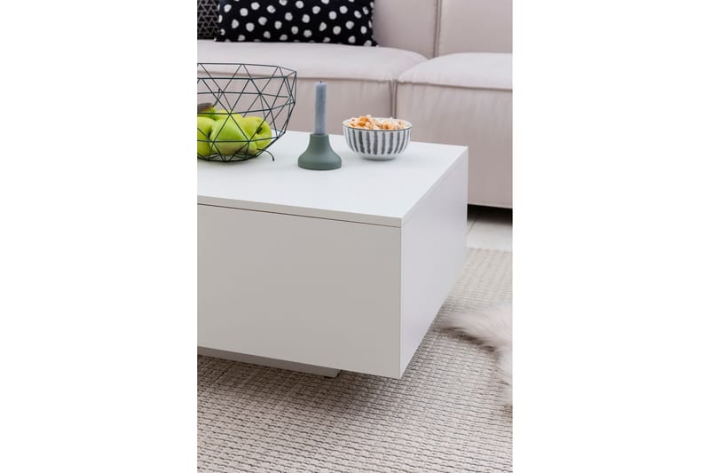 Golnick Soffbord 60 cm med Förvaring - Vit - Möbler - Bord & matgrupp - Soffbord