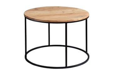 Gorizia Soffbord 60 cm Runt - Akacia/Svart - Möbler - Bord & matgrupp - Soffbord