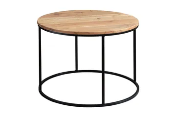 Gorizia Soffbord 60 cm Runt - Akacia/Svart - Möbler - Bord & matgrupp - Soffbord