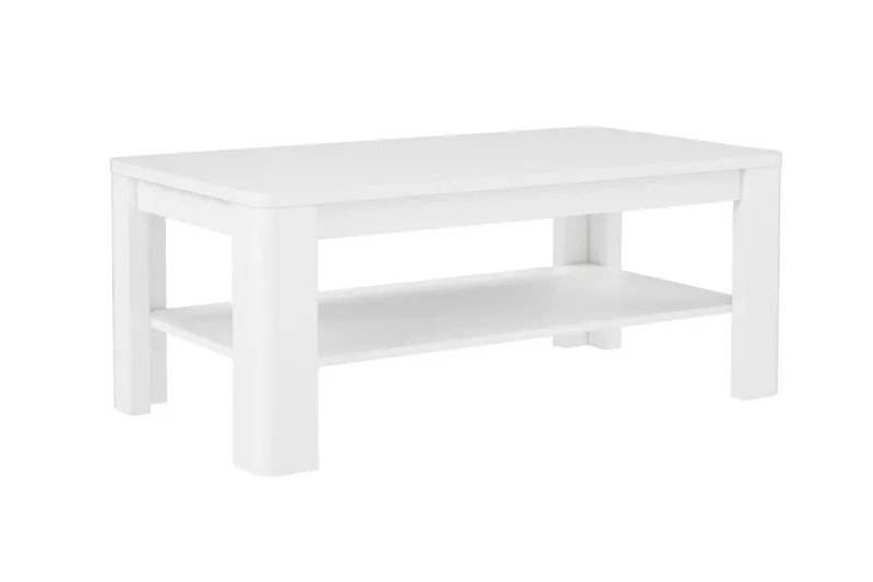 Gowhole Soffbord 110 cm med Förvaring Hylla - Vit - Möbler - Bord & matgrupp - Soffbord - Soffbord med förvaring