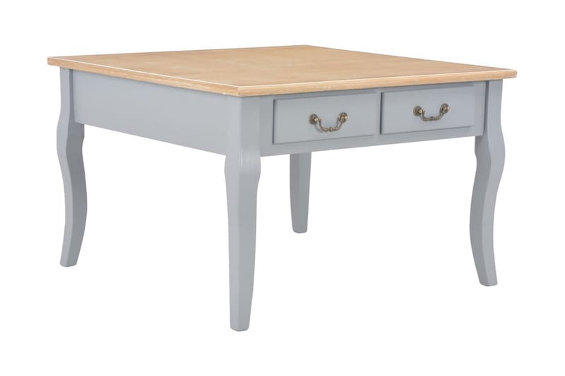 Soffbord grå 80x80x50 cm trä - Grå - Soffbord