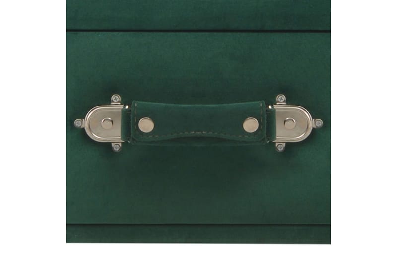 Soffbord grön 80x40x46 cm sammet - Grön - Soffbord