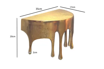 Grelan Vägghylla 35 cm i aluminium med droppdesign - guld - Möbler - Bord & matgrupp - Soffbord - Kistbord