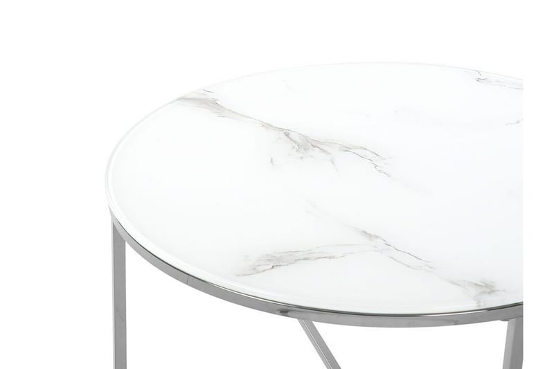 Gruenewald Soffbord Marmoreffekt - Vit - Möbler - Bord & matgrupp - Soffbord