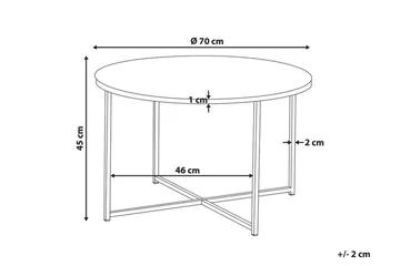 Gruenewald Soffbord Marmoreffekt - Vit - Möbler - Bord & matgrupp - Soffbord