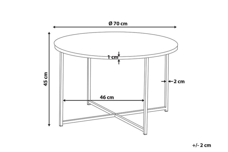 Gruenewald Soffbord Marmoreffekt - Vit - Möbler - Bord & matgrupp - Soffbord