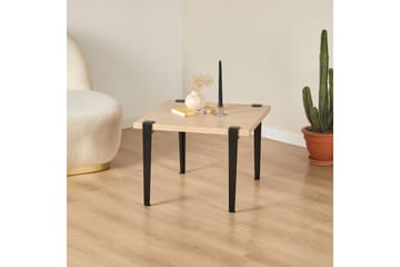 Soffbord Halicheron 60x60 cm Brun/Svart - Hanah Home - Möbler - Bord & matgrupp - Soffbord
