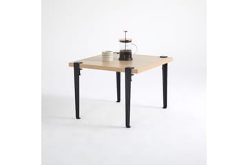 Soffbord Halicheron 60x60 cm Brun/Svart - Hanah Home - Möbler - Bord & matgrupp - Soffbord