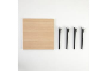 Soffbord Halicheron 60x60 cm Brun/Svart - Hanah Home - Möbler - Bord & matgrupp - Soffbord