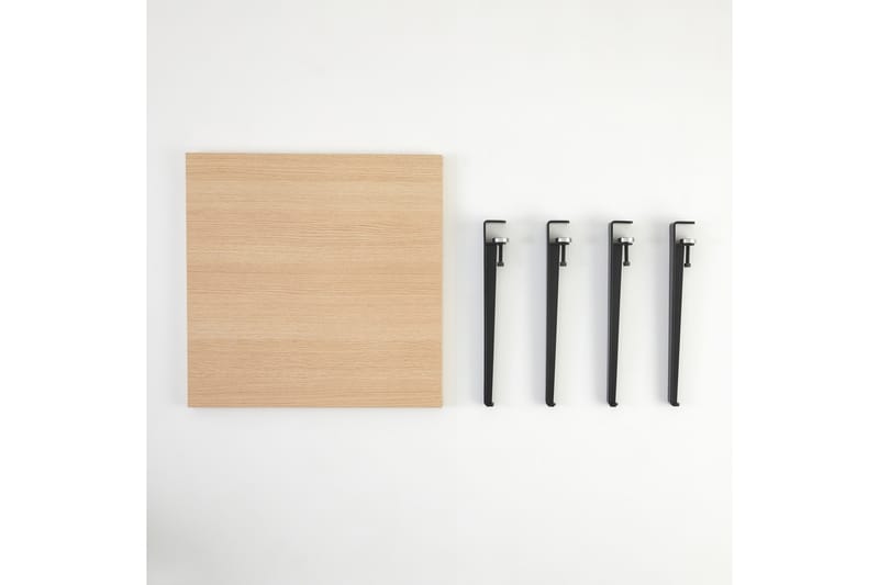 Soffbord Halicheron 60x60 cm Brun/Svart - Hanah Home - Möbler - Bord & matgrupp - Soffbord