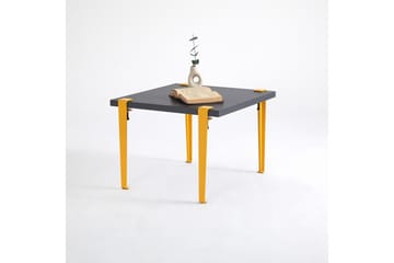 Soffbord Halicheron 60x60 cm Svart/Gul - Hanah Home - Möbler - Bord & matgrupp - Soffbord