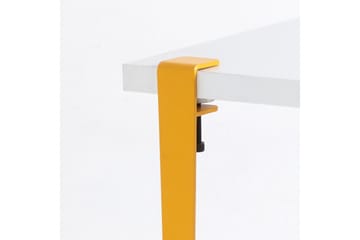 Soffbord Halicheron 60x60 cm Vit/Gul - Hanah Home - Möbler - Bord & matgrupp - Soffbord