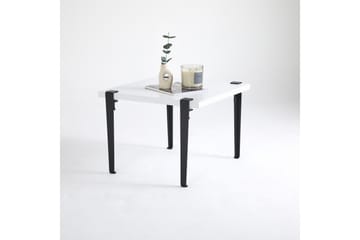 Soffbord Halicheron 60x60 cm Vit/Svart - Hanah Home - Möbler - Bord & matgrupp - Soffbord