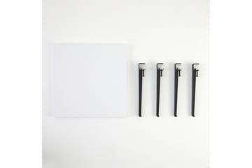 Soffbord Halicheron 60x60 cm Vit/Svart - Hanah Home - Möbler - Bord & matgrupp - Soffbord