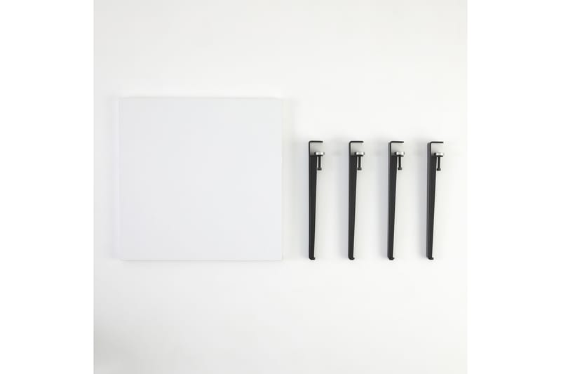 Soffbord Halicheron 60x60 cm Vit/Svart - Hanah Home - Möbler - Bord & matgrupp - Soffbord