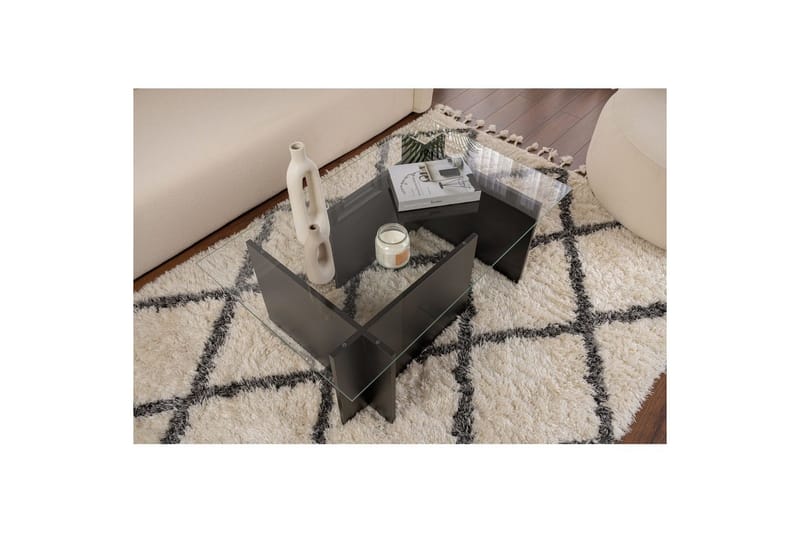 Soffbord Haruto Trä Svart - Trä Svart - Möbler - Bord & matgrupp - Soffbord