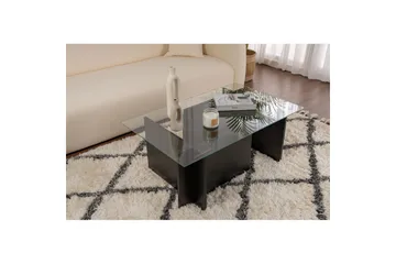 Soffbord Haruto Trä Svart - Trä Svart - Möbler - Bord & matgrupp - Soffbord