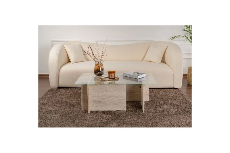 Soffbord Haruto Travertin - Travertin - Möbler - Bord & matgrupp - Soffbord