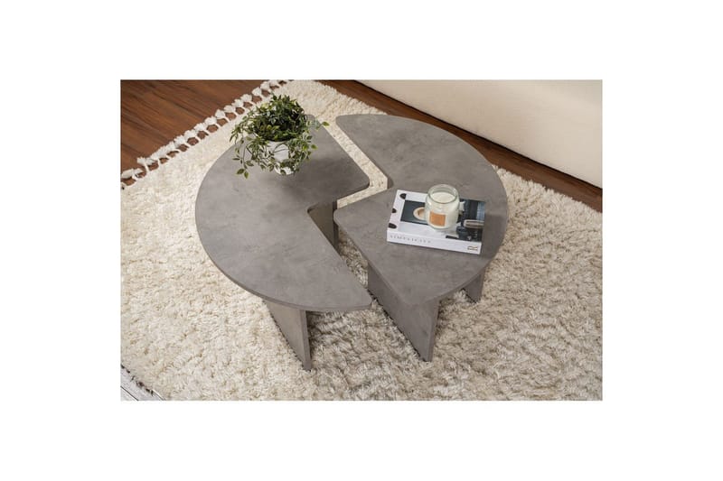 Soffbord Haruya Betonggrå - Betonggrå - Möbler - Bord & matgrupp - Soffbord