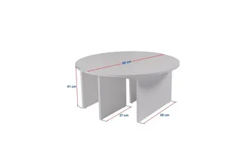 Soffbord Haruya Trä Svart - Trä Svart - Möbler - Bord & matgrupp - Soffbord