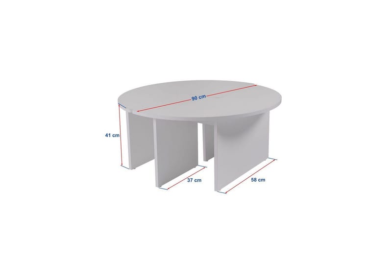 Soffbord Haruya Trä Svart - Trä Svart - Möbler - Bord & matgrupp - Soffbord