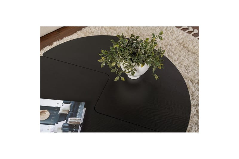 Soffbord Haruya Trä Svart - Trä Svart - Möbler - Bord & matgrupp - Soffbord