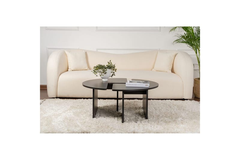 Soffbord Haruya Trä Svart - Trä Svart - Möbler - Bord & matgrupp - Soffbord