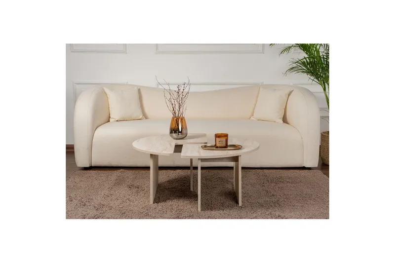 Soffbord Haruya Travertin - Travertin - Möbler - Bord & matgrupp - Soffbord