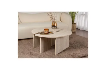 Soffbord Haruya Travertin - Travertin - Möbler - Bord & matgrupp - Soffbord