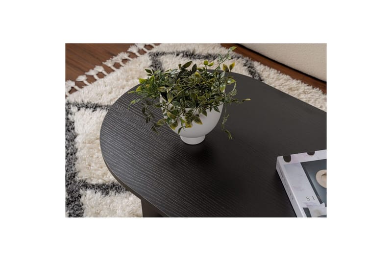 Soffbord Hasina Trä Svart - Trä Svart - Möbler - Bord & matgrupp - Soffbord