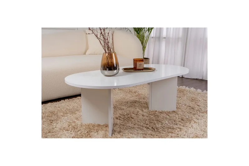 Soffbord Hasina Vit - Vit - Möbler - Bord & matgrupp - Soffbord