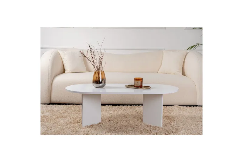 Soffbord Hasina Vit - Vit - Möbler - Bord & matgrupp - Soffbord