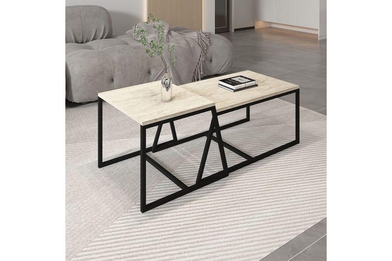 Soffbord Hebamal Travertin - Natur - Möbler - Bord & matgrupp - Soffbord