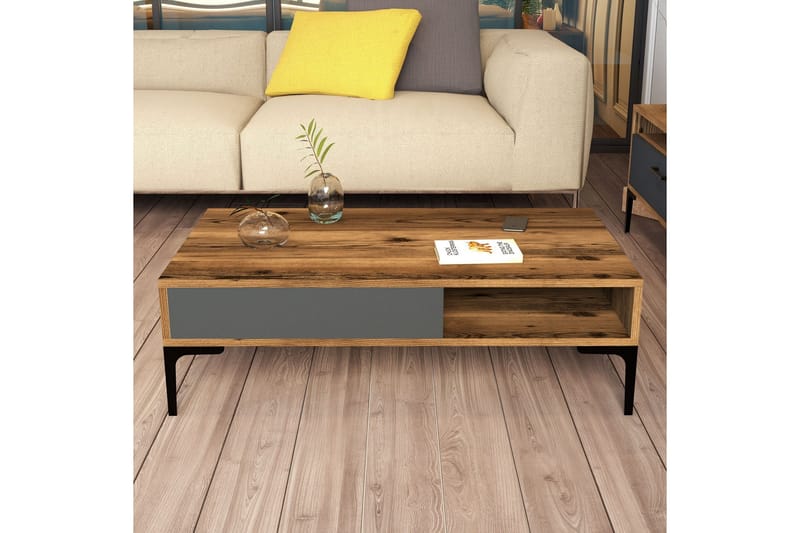 Hommaz Soffbord 105x32,6x105 cm - Brun - Möbler - Bord & matgrupp - Soffbord